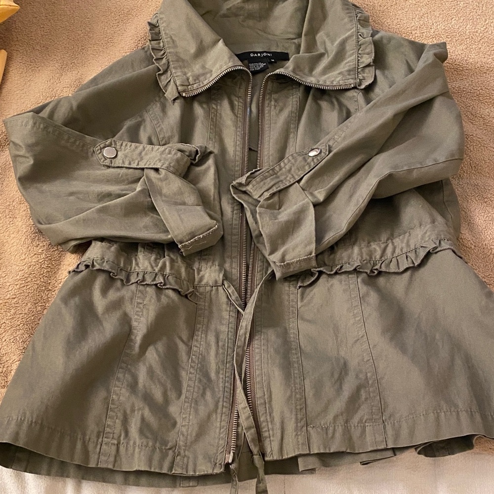 Darjoni Women's Green Utility Jacket